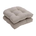 thumbnail image 1 of Wicker Seat Cushion, Set of 2,Spring/Summer Seasonal Replacement Grey, 1 of 8