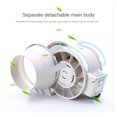 thumbnail image 4 of 4''5''6'' Extractor Fan Low Noise Inline Duct Air Cleaning Machine Exhaust Fan Kitchen Airflow Ventilation Wall Exhaust Fan ,Fast Wind Speed, 4 of 6