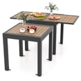 thumbnail image 1 of Gymax Table de Patio Extensible 31,5 Pieds'-63 Pieds' avec Orthèse en L Incluse pour Fixation Extérieur, 1 of 10