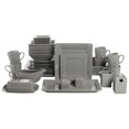 thumbnail image 1 of 10 Strawberry Street Nova Square 40 pc Dinnerware Set, gray, 1 of 4