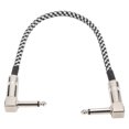 thumbnail image 3 of 11.8in Instrument Instrument Cable Guitar Cable Cable Weave Copper Pedal Cable Patch Leads with  Manufacturing Quality and Ultra Low Capacitance, 3 of 7