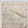 thumbnail image 4 of oneOone Rayon Gamboge Yellow Fabric Kawai Craft Projects Decor Fabric Printed By The Yard 56 Inch Wide, 4 of 5