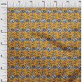 thumbnail image 2 of oneOone Georgette Viscose Fabric Leaves & Floral Block Print Fabric By Yard 42 Inch Wide, 2 of 5