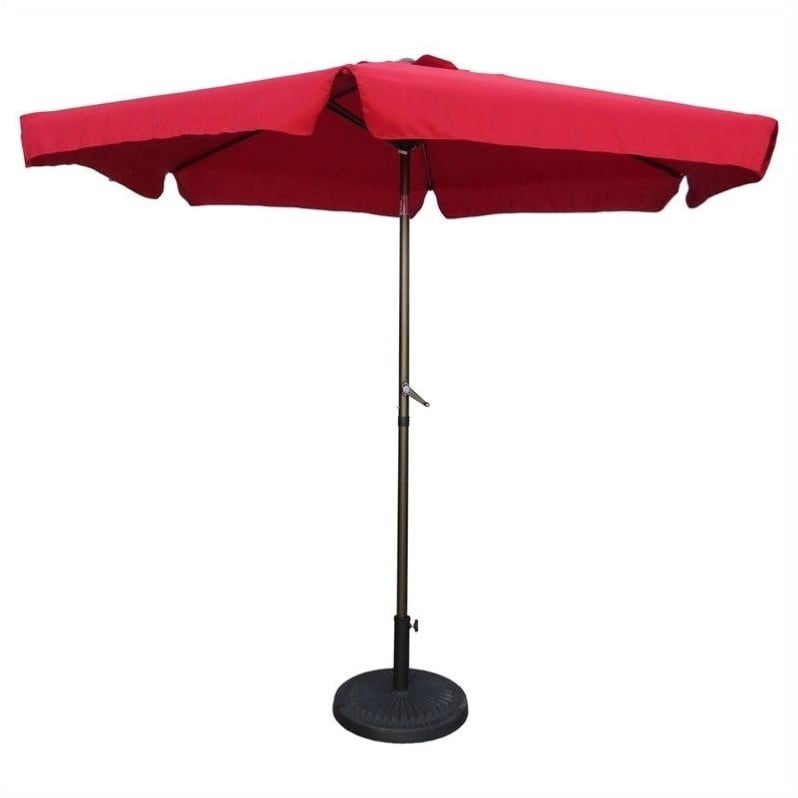 International Caravan Parasol de Patio St. Kitts en Rouge Rubis