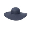 thumbnail image 1 of WZXFASHION Summer Solid Color Fashion Rhinestone14cm Oversized Sun Hat Ladies Beach Hat Travel Foldable Hat Clothing Shoes & Accessories Navy One Size, 1 of 3