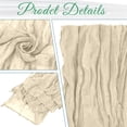 thumbnail image 4 of 6 Pack Rustic Bohemian Gauze Cheese Napkins Ruffle Napkins Soft Cotton Napkins Decorative Cloth Napkins for Wedding Party Home Daily Use, 4 of 6