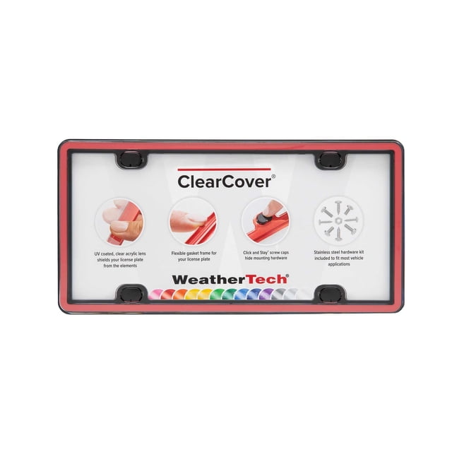 WeatherTech ClearCover - Rouge/noir