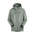 thumbnail image 1 of LOVZFMLL Jackets for Women's Solid Color Windbreaker Jacket Submachine Jacket Long Sleeved Hooded Casual Jacket, 1 of 3
