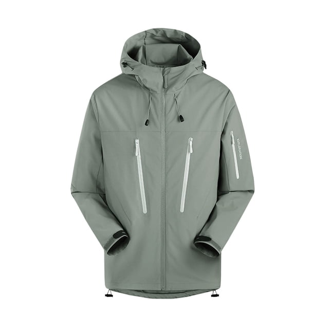 LOVZFMLL Jackets for Women's Solid Color Windbreaker Jacket Submachine Jacket Long Sleeved Hooded Casual Jacket