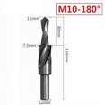 thumbnail image 1 of 90/180 Degree HSS Counterbore Spiral Step Drill Bit For Metal DrillingChamfering, 1 of 7