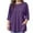 Purple, variant on Blouses for Work Womens Western Tops Women's Plus Size Tops Western Top Tops for Women Boho Shirts for Women 3/4 Sleeve Loose Shirts Tunic(3XL)