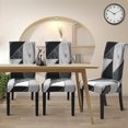 thumbnail image 4 of GHSDFBB Dining Chair Covers Set of 6 Stretch Chair Covers for Dining Room Washable Removable Dining Chair Protector Decoration Chair Slipcover for Kitchen Dining Room,Thebaud, 4 of 7
