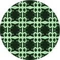 thumbnail image 1 of Ahgly Tapis Rond Lavable en Machine Intérieur Transitionnel Noir Nuit, 6 Pieds Rond, 1 of 7