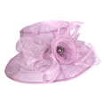 thumbnail image 3 of Women Fascinator Lady Cocktail Tea Party Church Wedding Bridal Flower Hat, 3 of 3