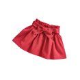 thumbnail image 4 of FOCUSNORM 2pcs Kids Girls Clothes Set, High Neck Lace Hem Pullover and Solid Color Skirt, 4 of 10