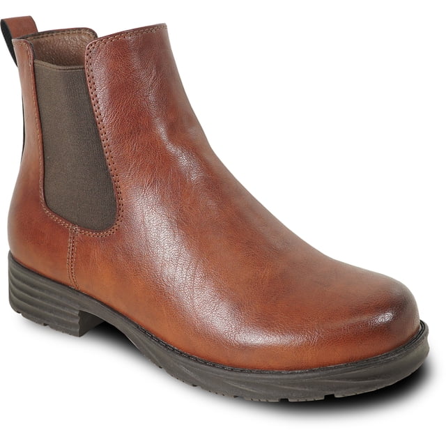 kozi Canada Bottillon Chelsea Décontracté d'Hiver Imperméable pour Femme LINDSAY à Fourrure avec Double Gousset Brun