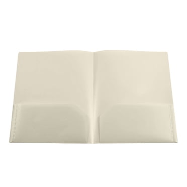 mtvxesu Plastic Folders with Pockets Heavy Duty Letter Size File Folders for Documents Office Use, 3-Pack