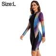 thumbnail image 2 of Women Long Sleeve Rash Guard UPF 50+ UV Sun Protection Front Swimsuit Shirt Printed Surfing Shirt Top, 2 of 6