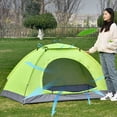 thumbnail image 2 of Ultralight Camping Tent with Shelters Carry Bag for Backpacking Trip Hiking Green 2 person, 2 of 10