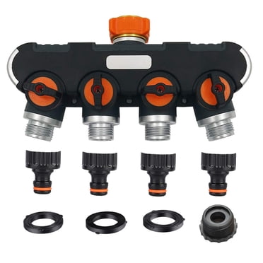 jovati Garden Hose Splitter 2 Way Garden Hose Splitter 4 Way Rubberized Tap Hose Connectors Water Distributor Garden Hose Splitter 3 Way Watering Nozzle for Garden Hose