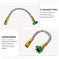 thumbnail image 2 of LOVEVER Water Extender Steel Hose Short Stainless Garden 1ft Metal Extension 2 Count, 2 of 6