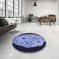 thumbnail image 4 of Ahgly Company Machine Washable Indoor Rectangle Transitional Sky Blue Area Rugs, 6' x 9', 4 of 7