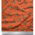 thumbnail image 1 of Soimoi Satin Silk Fabric Circle,Dot & Prawns Ocean Fabric Prints by Yard 42 Inch Wide, 1 of 4