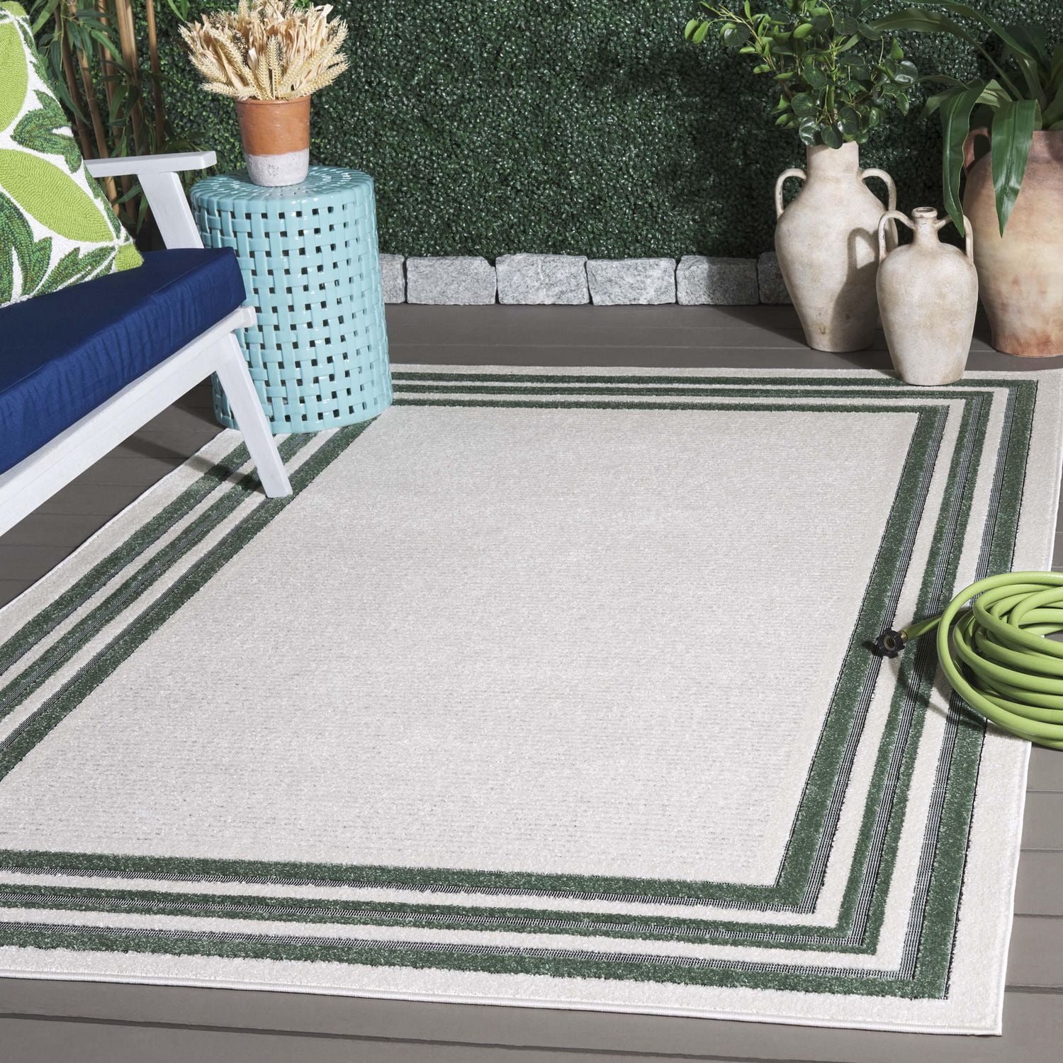 SAFAVIEH Cabana Rado Tapis Intérieur/Extérieur Bord