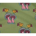 thumbnail image 4 of oneOone Cotton Flex Fabric Bird & Mushroom Block Print Fabric By Yard 40 Inch Wide, 4 of 4