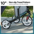 thumbnail image 3 of Elenker Déambulateur à 3 Roues pour Aînés, Déambulateur à Roulettes Pliable avec Roue de 10 Pouces, Hauteur Ajustable, Noir, 3 of 6