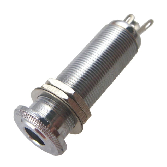 Threaded Cylinder Output Input Guitar Jack Plug Socket 1/4" 6.35mm