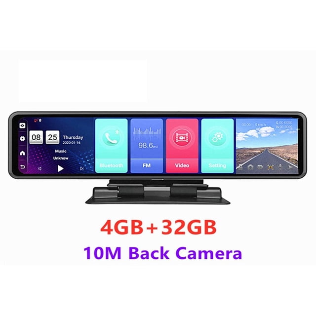 12 Inch Car Mirror 8.1 Dvr Dash Camera 1080P Dual Camera GPS Navigation ADAS Remote Car Video Surveillance ,Clear Images