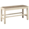 thumbnail image 2 of Signature Design by Ashley Bolanburg Double Upholstered Bench Counter Height Whitewash, 2 of 5
