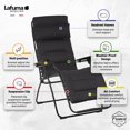 thumbnail image 2 of Lafuma Futura Air Comfort Zero Gravity Indoor Outdoor Recliner Chair, Acier, 2 of 6