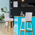 thumbnail image 2 of PiccoCasa Stretch Spandex Bar Stool Cover for Short Back Chair Silver Grey 2, 2 of 8