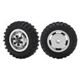 thumbnail image 1 of 1/24 Metal Tyre Set, Uneven Textures 1/24 Wheel Rim Rubber Tire  For AXIAL SCX24 RC Car Black,Silver,Red, 1 of 8