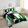 thumbnail image 4 of YST Geometric Sequins Down Comforter Set, Modern Geometry Grids, King, 4 of 6
