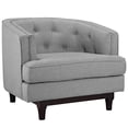 thumbnail image 3 of Modway Coast Polyester and Rubberwood Living Room Set in Light Gray (Set of 2), 3 of 7