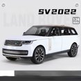 thumbnail image 1 of 1:24 2022 Land Rover Range Rover SV SUV Alloy Model Car Toy Diecasts Casting Sound and Light Car Toys For Children Vehicle C523 White No box, 1 of 6