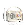 thumbnail image 2 of Chmadoxn Speaker Retro Bluetooth Speaker Mini Wireless Speaker With Riching In Clear Stereo Sound Portable Speaker Support FM, USB Drive, SD Card, AUX Bluetooth audio, 2 of 2