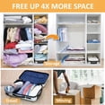 thumbnail image 3 of JARENGO 10 Pack Vacuum Storage Bags, Save 80% on Clothes Storage Space, Vacuum Seal Bags for Clothing Comforters and Blankets, Vacuum Sealer Bags with Hand Pump, 3 of 8