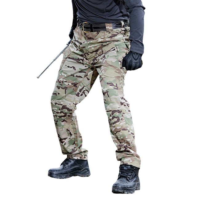 Wangscanis Men Cargo Pants, Zipper Button Closure Solid/Snakeskin Print Casual Pants Trousers with Pockets