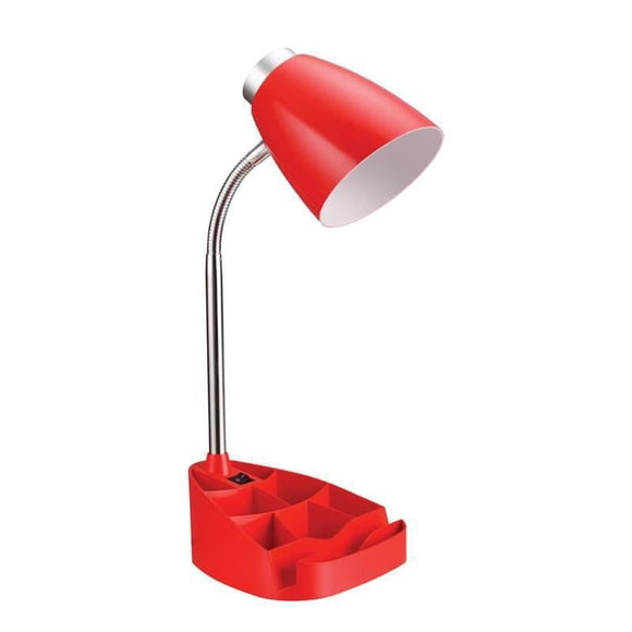 Limelights Gooseneck Organizer Desk Lamp with iPad Tablet Stand Book Holder