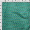 thumbnail image 3 of oneOone Georgette Viscose Fabric Leaves & Floral Block Printed Craft Fabric BTY 42 Inch Wide, 3 of 5