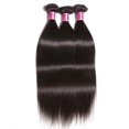 thumbnail image 1 of Brazilian Straight 3 Bundles Human Hair Unprocessed Human Hair Bundles Straight Natural Black Color Straight Hair Extensions Perruques Extensions de cheveux humains, 1 of 7