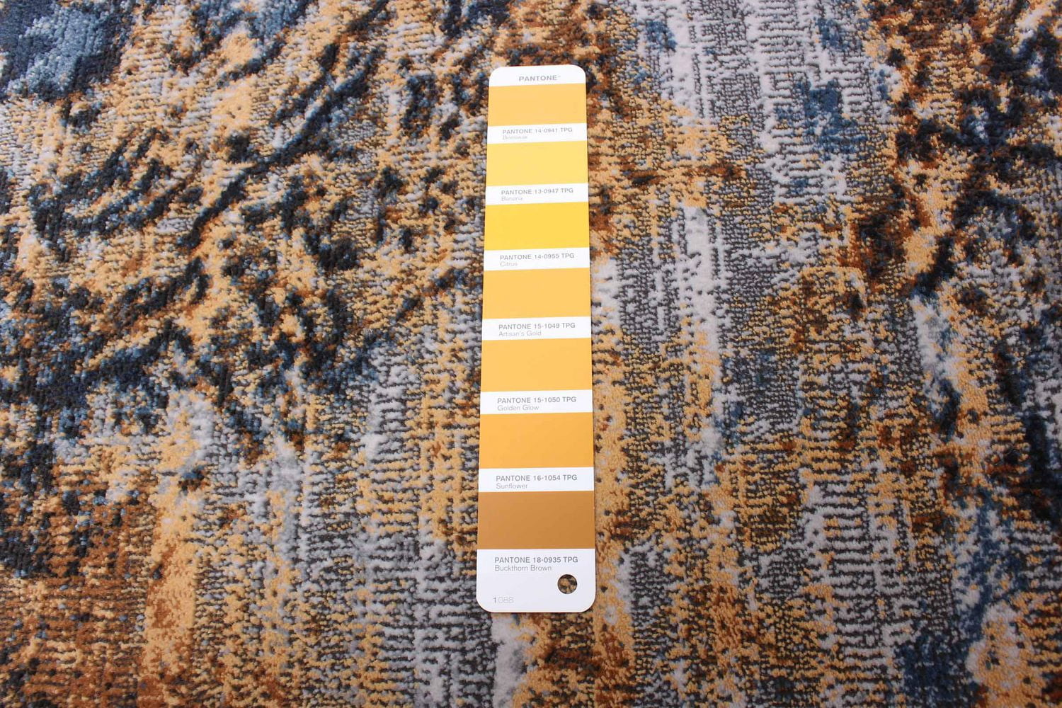 ECARPET Marble Textured Area Rug, Contemporary Carpet for Living Room, Sky Blue Marble Collection