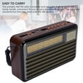 thumbnail image 3 of Haut-parleur Radio Portable Petit Vintage Rétro Portable Solaire à Piles pour Éclairage Extérieur d'Urgence, 3 of 7
