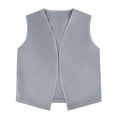 thumbnail image 3 of TOPTIE Kid Volunteer No-Button Child Vest Waistcoat Party Vests 5 Packs-Gray-L, 3 of 5