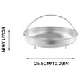 thumbnail image 3 of Cqxid Cooking Molds Under $10 Stainless Steamer Kitchen Accessory Metal Steamer Dumpling Steamer Fish Steamer Pot Steamer For Vegetables Steamer Basket Insert For Pot Handheld Kitchen, 3 of 7