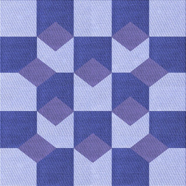 Ahgly Company Tapis d'Intérieur Lavable à la Machine, Carré, Transitionnel, Bleu, Tapis de Zone, 4 Pieds Carré